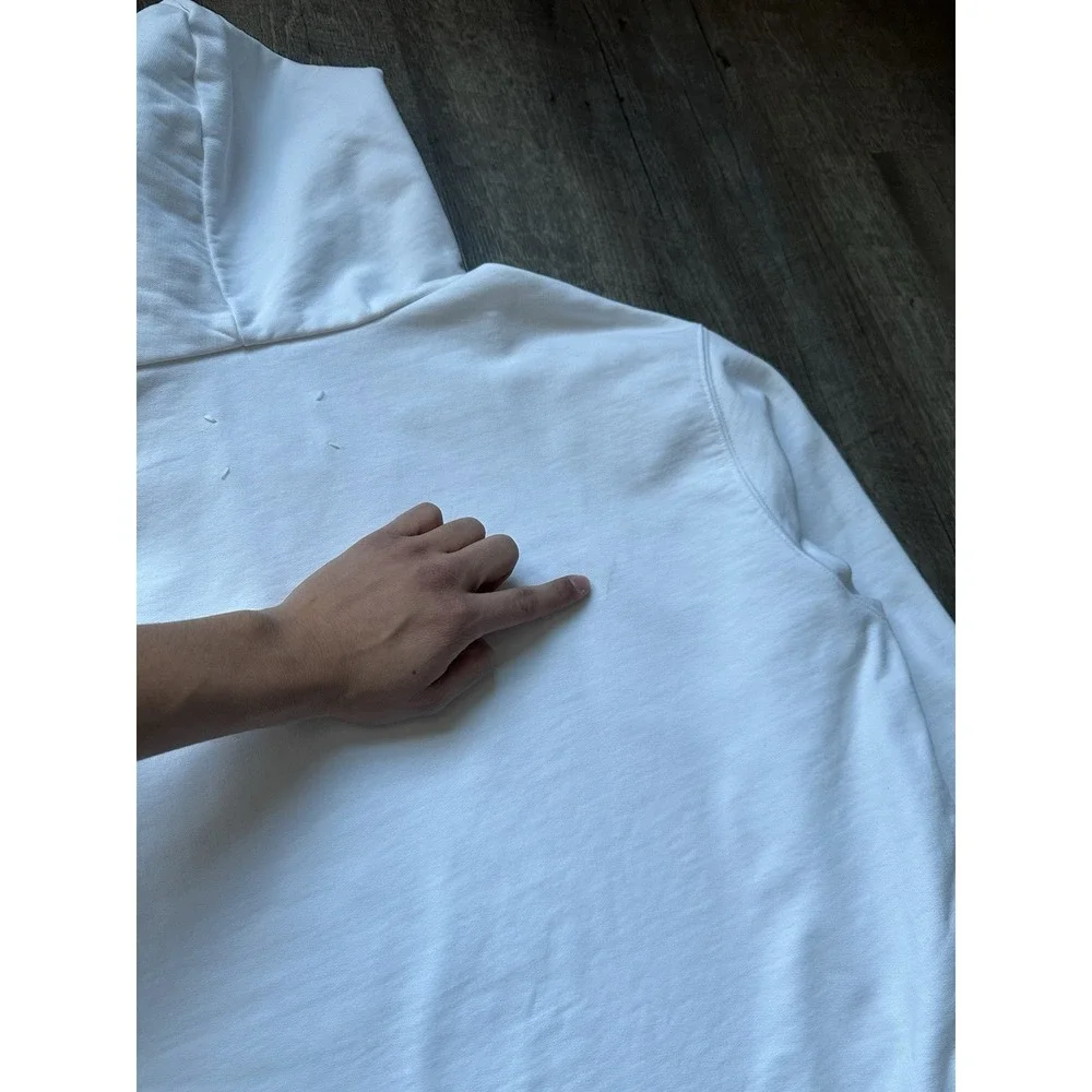 Maison Margiela Numbers Oversized embroidered hoodie White S fits size L / XL